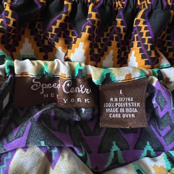 SPEED CONTROL New York Multicolor Printed Tube Mini Dress, Large - Picture 4 of 4